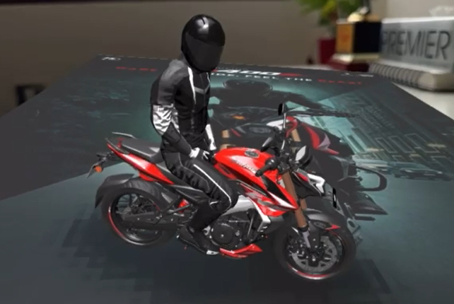 AR powered Print AD for Bajaj Pulsar